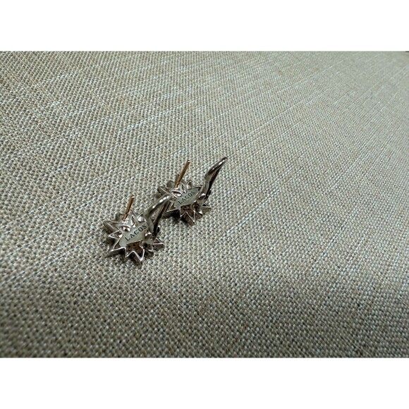 Lagos Two-Tone North Star Diamond Earrings - 18K and Sterling Silver - Picture 4 of 8